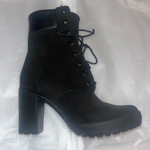 Timberland Black Heeled Boots